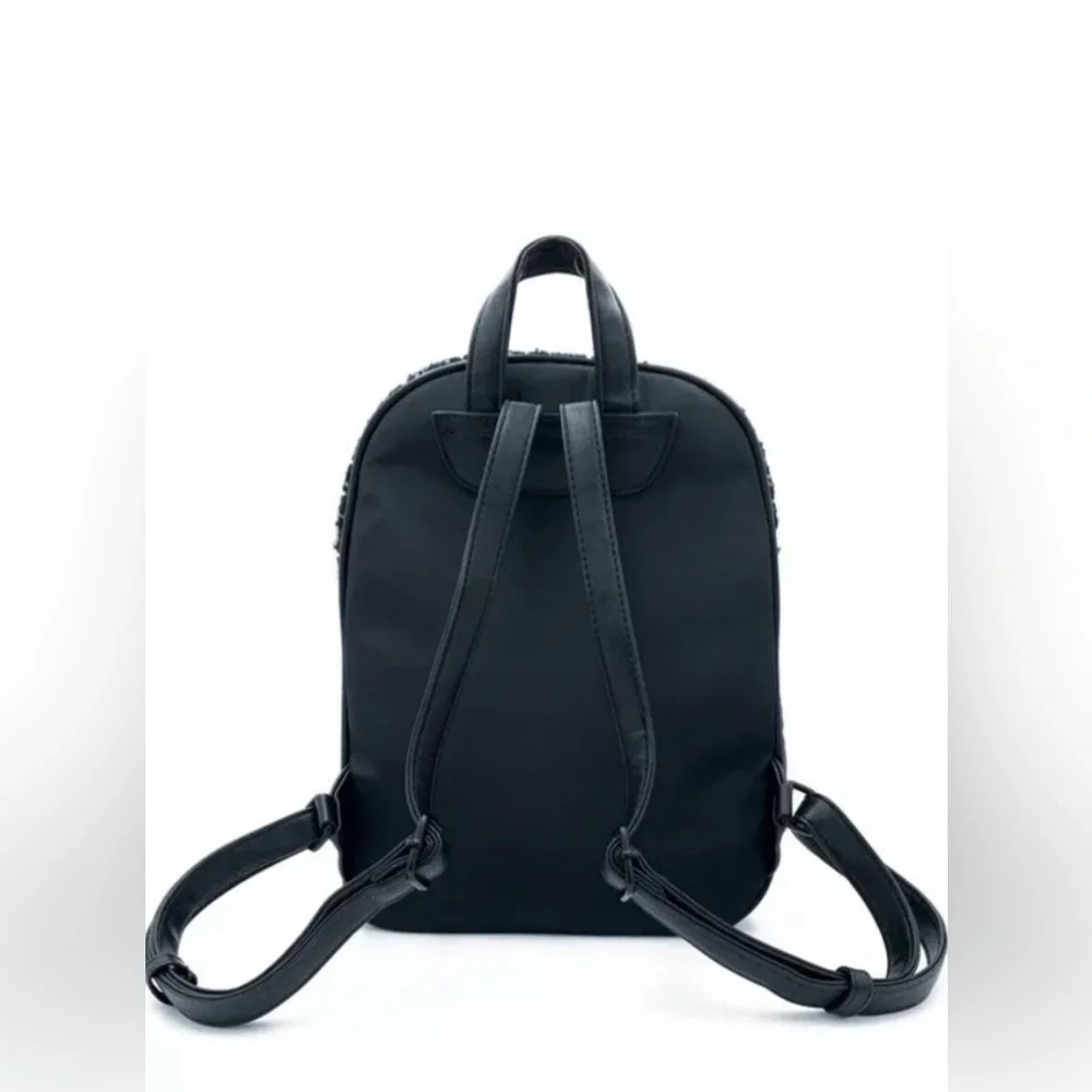 Badgley Mischka BNWT Big Diamond Quilted Nylon Tweed Backpack in packaging - Picture 3 of 8